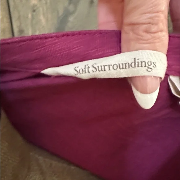 Soft Surroundings Cotton Embroidered Boho Tunic Top Size M - Picture 8 of 11